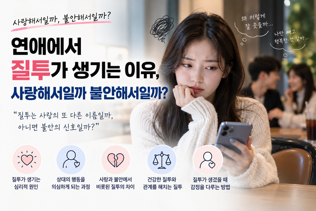 연애에서 질투가 생기는 이유와 사랑과 불안에서 비롯된 질투의 심리